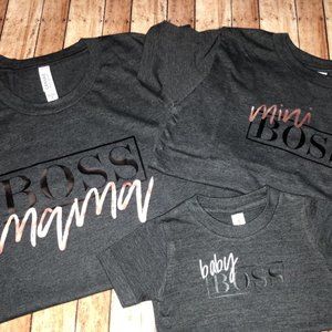 Mommy & Me Matching Sets - Boss Mama - Baby/Mini